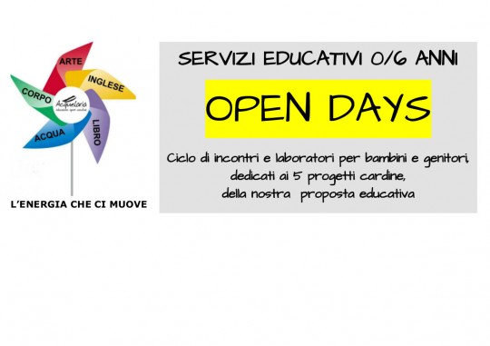 copertina Open Days